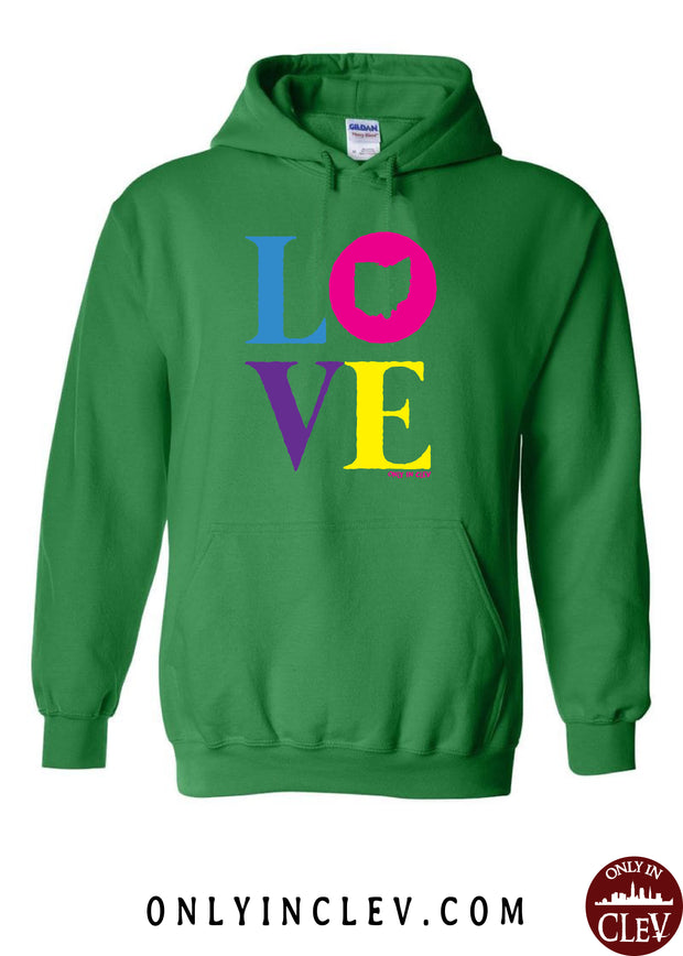 "Ohio Love" Design on Green - Only in Clev