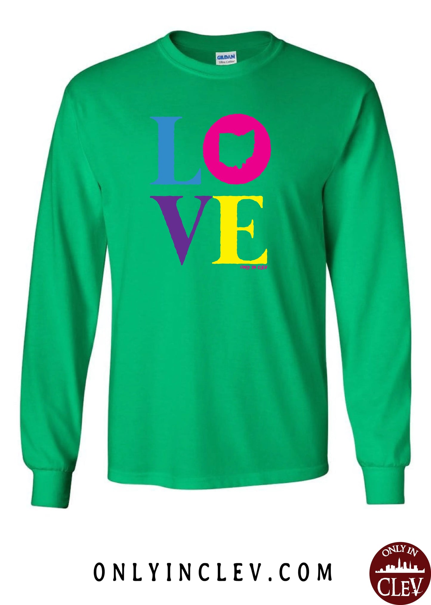"Ohio Love" Design on Green - Only in Clev