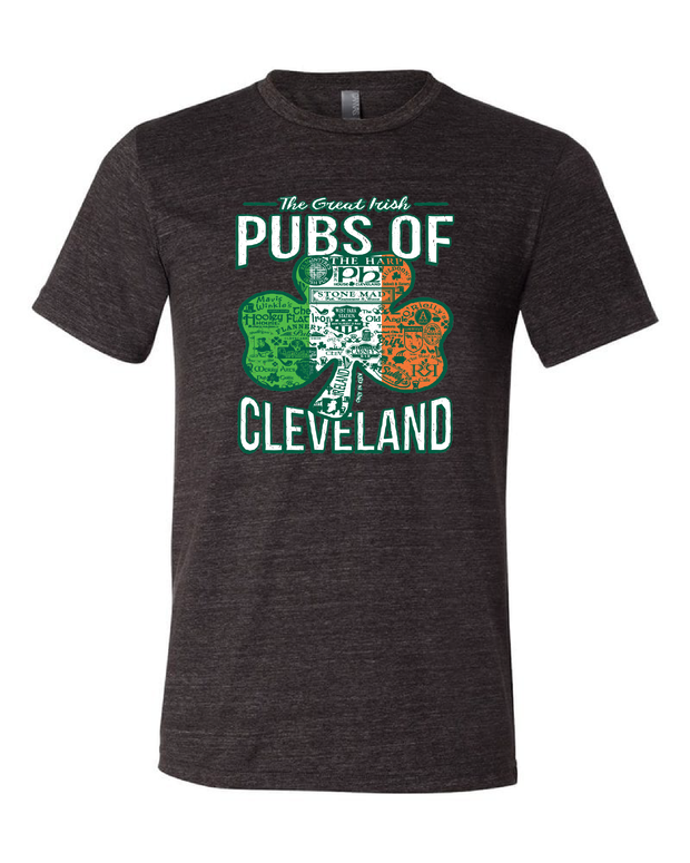 "Pubs of Cleveland" Design on Black - Only in Clev