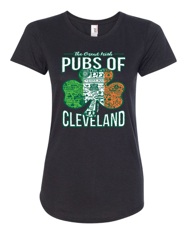 "Pubs of Cleveland" Design on Black - Only in Clev