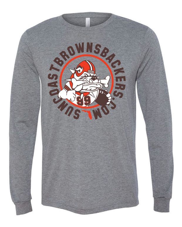 "Suncoast Browns Backers" Design on Gray