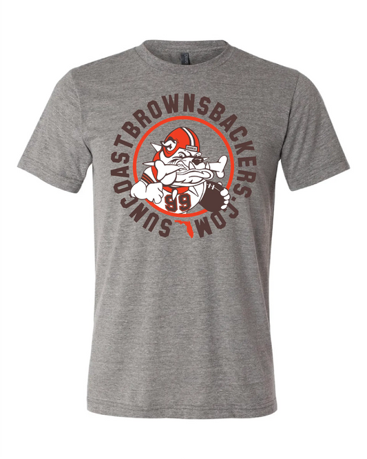 "Suncoast Browns Backers" Design on Gray - Only in Clev 3XL-Men-s-short-sleeve