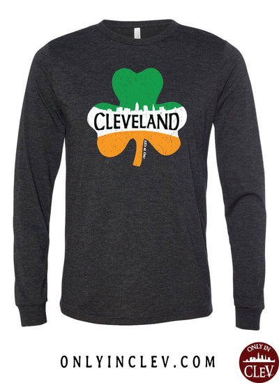 Cleveland Irish Shamrock Long Sleeve T-Shirt - Only in Clev