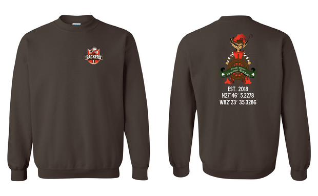 "South Shore Backers" Design on Brown