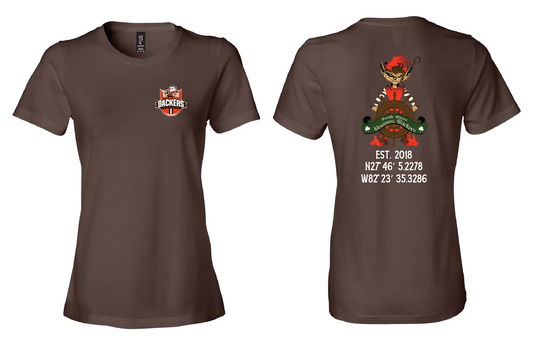 "South Shore Backers" Design on Brown - Only in Clev 3XL-Women-s-short-sleeve