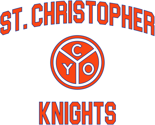 "St. Christopher Old School" Design on White - Only in Clev 
