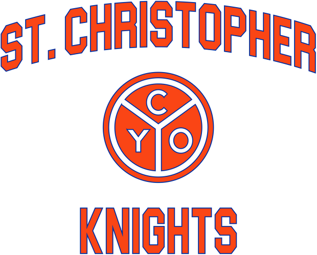 "St. Christopher Old School" Design on White