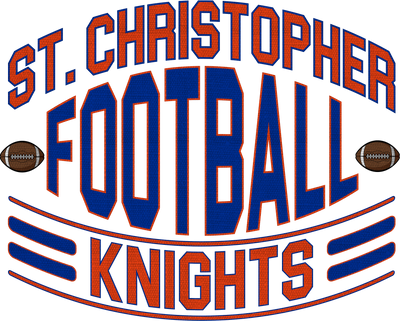"St. Christopher Football" Design on Gray