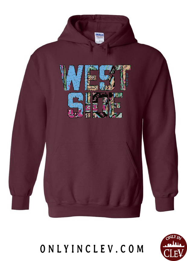"West Side" on Maroon - Only in Clev