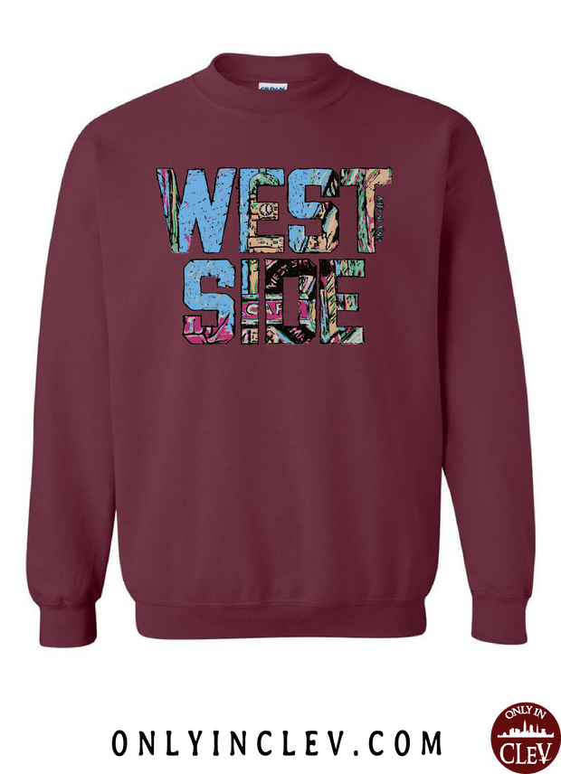"West Side" on Maroon - Only in Clev