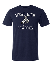 "West High Cowboys" Design on Navy - Only in Clev