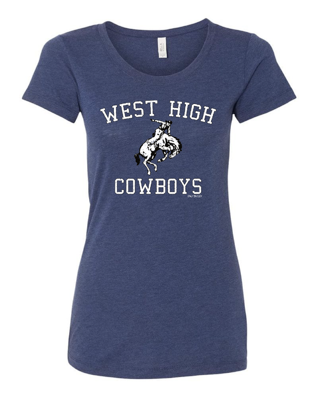 "West High Cowboys" Design on Navy - Only in Clev