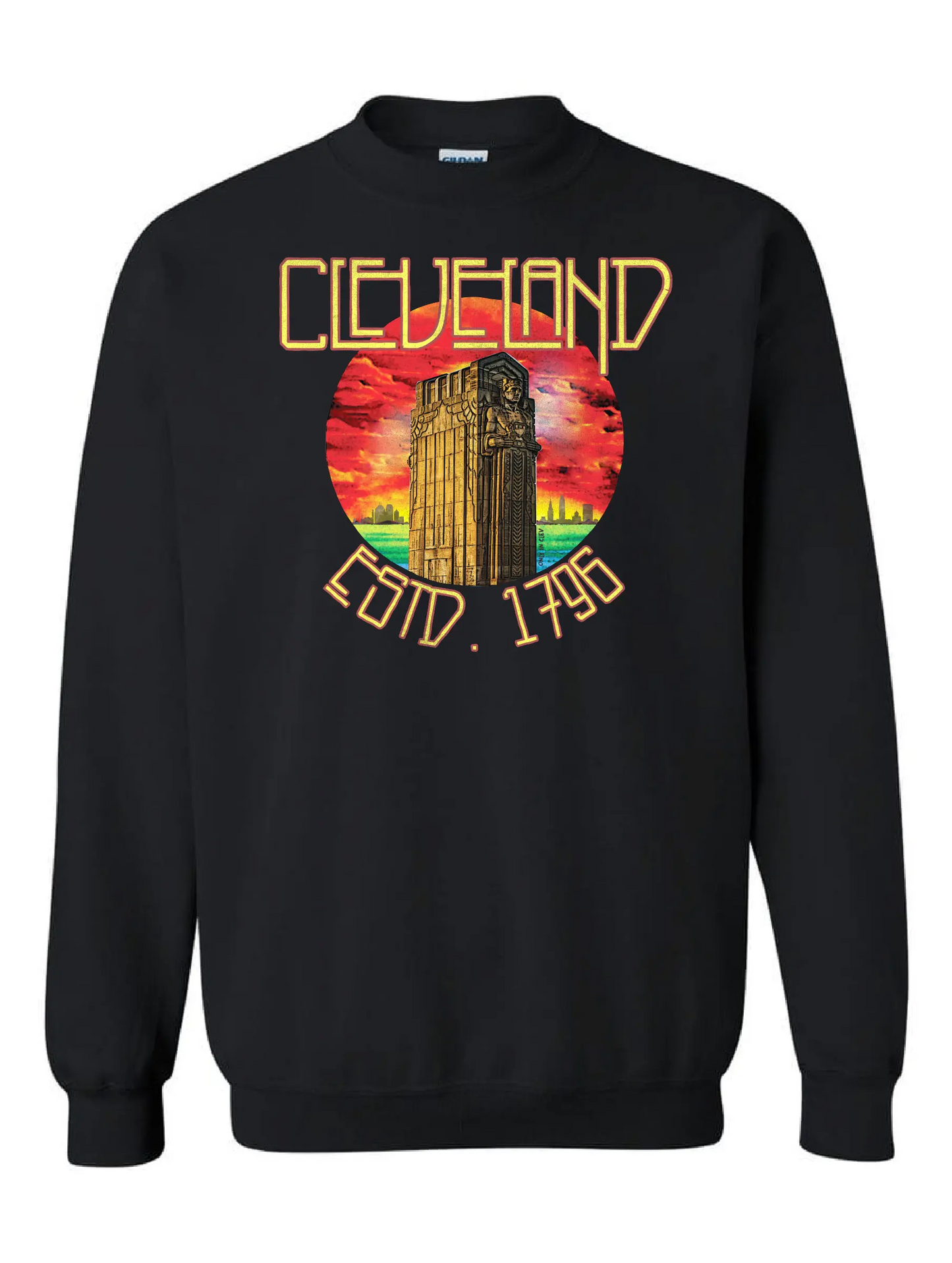 "Cleveland Guardian Zeppelin" Design on Black - Only in Clev 