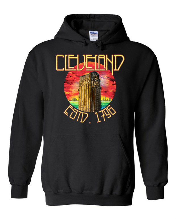 "Cleveland Guardian Zeppelin" Design on Black
