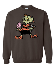 "Cleveland Zombie Elf" on Brown