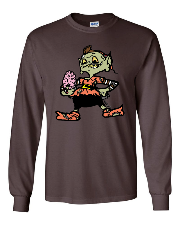 "Cleveland Zombie Elf" on Brown