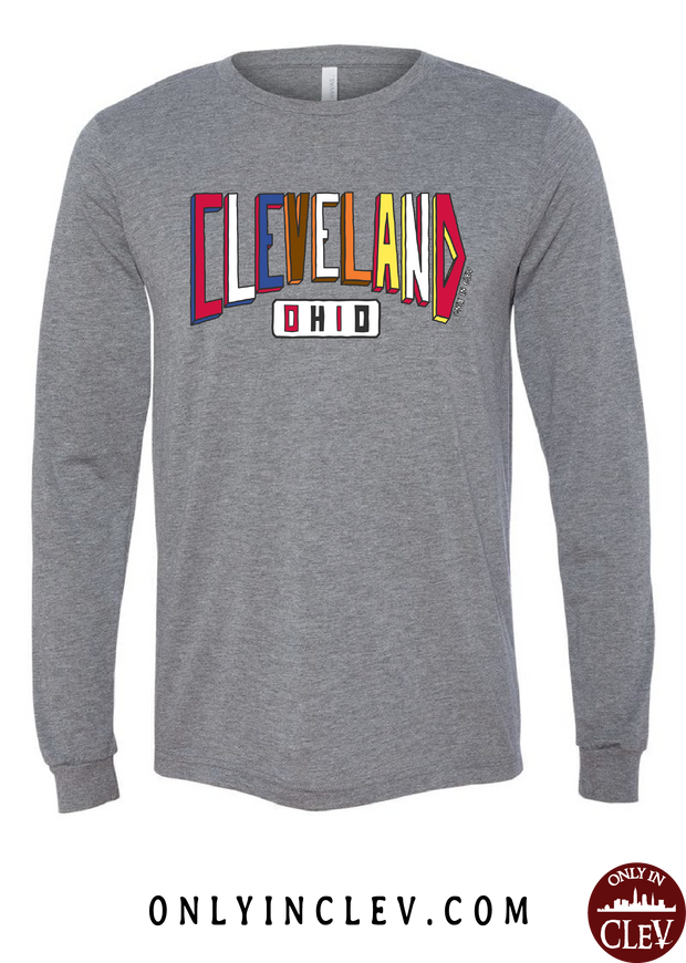 "Colors of Cleveland" Design on Gray - Only in Clev