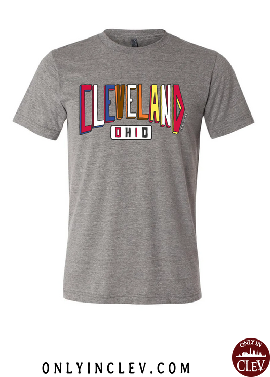 "Colors of Cleveland" Design on Gray - Only in Clev