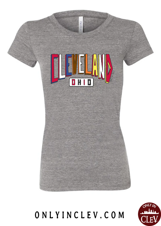 "Colors of Cleveland" Design on Gray - Only in Clev