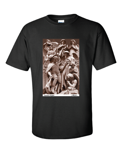 Ptacek Earthen Angels Shirts on black