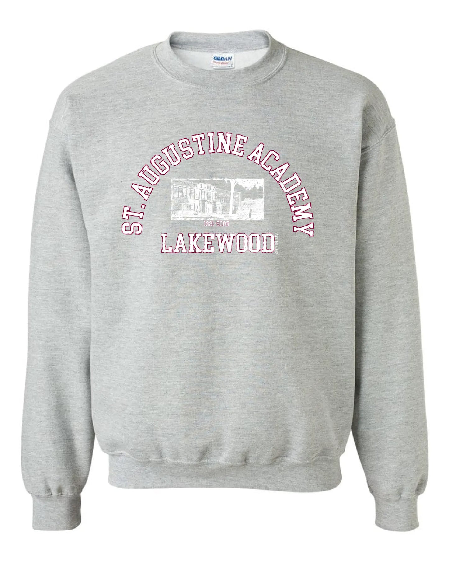 "St. Augustine Academy" Design on Grey - Only in Clev 3XL-Crew-Sweatshirt