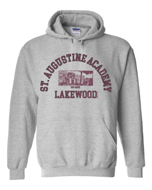 Maroon "St. Augustine Academy" Design on Grey - Only in Clev 3XL-Hoodies