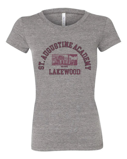 Maroon "St. Augustine Academy" Design on Grey - Only in Clev 