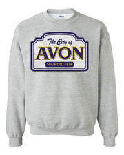 "City of Avon" Design on Gray