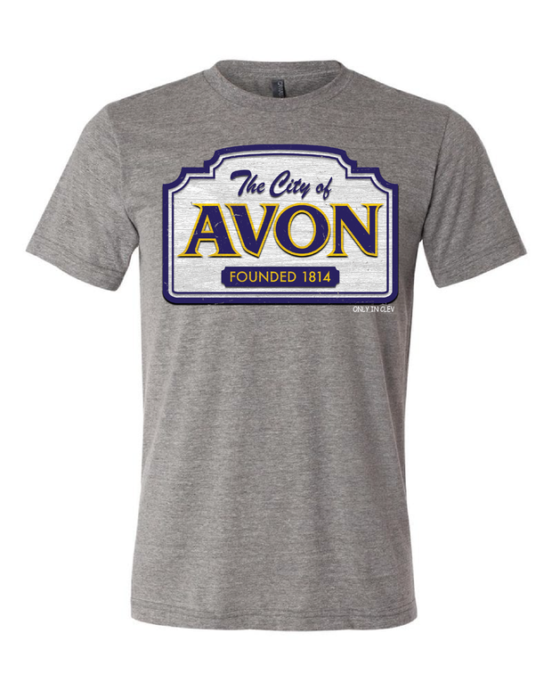 "City of Avon" Design on Gray