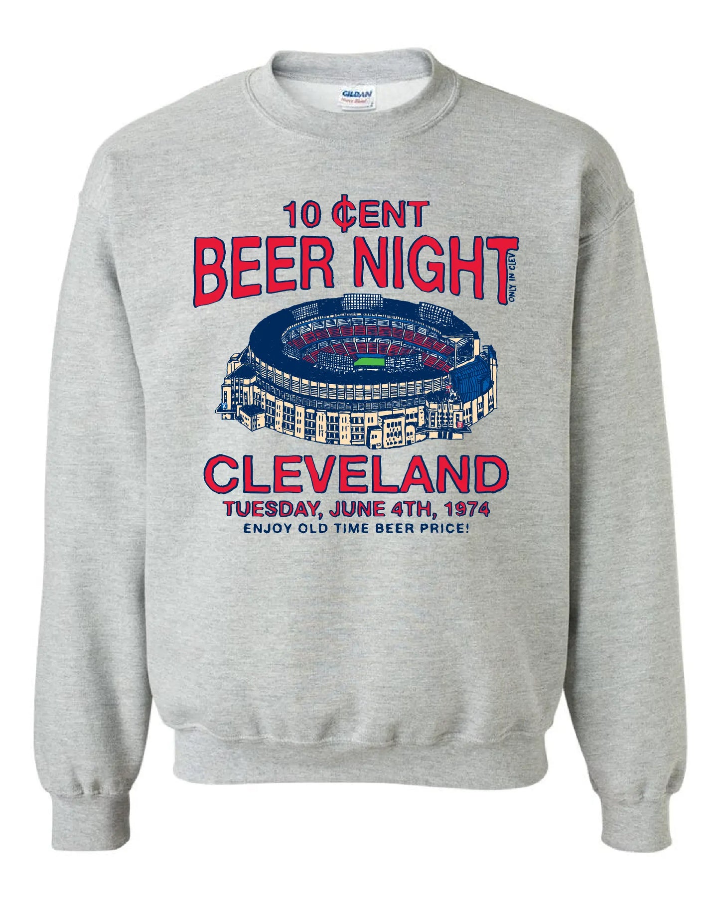 "Cleveland Beer Night" on Gray - Only in Clev