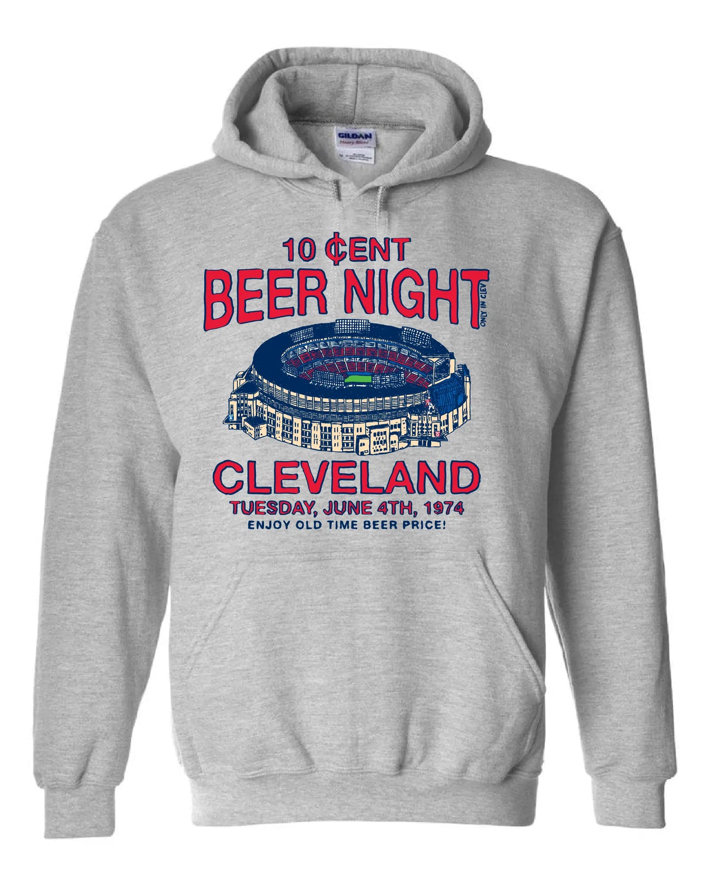 "Cleveland Beer Night" on Gray - Only in Clev