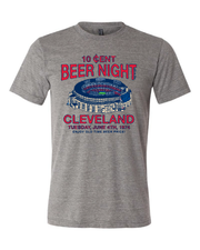 "Cleveland Beer Night" on Gray - Only in Clev