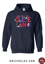 "Believe in Cleveland Baseball" on Navy - Only in Clev