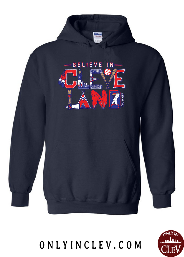 "Believe in Cleveland Baseball" on Navy - Only in Clev