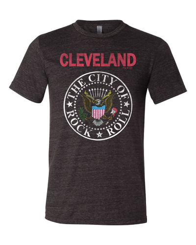 Cleveland Rock and Roll Crest on Black