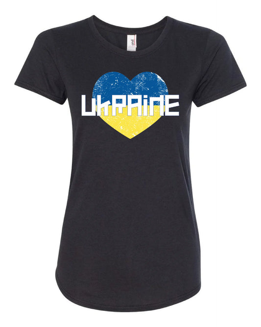 "Love Ukraine" Design on Black - Only in Clev 