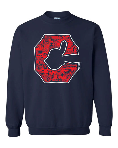 "Cleveland Block C" Baseball Design on Navy - Only in Clev