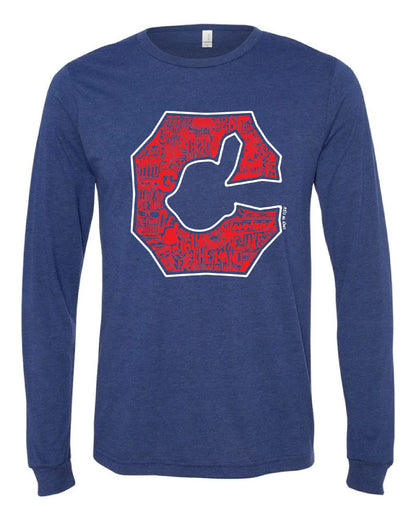 "Cleveland Block C" Baseball Design on Navy - Only in Clev