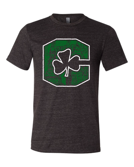 "Block C Shamrock" design on Black - Only in Clev