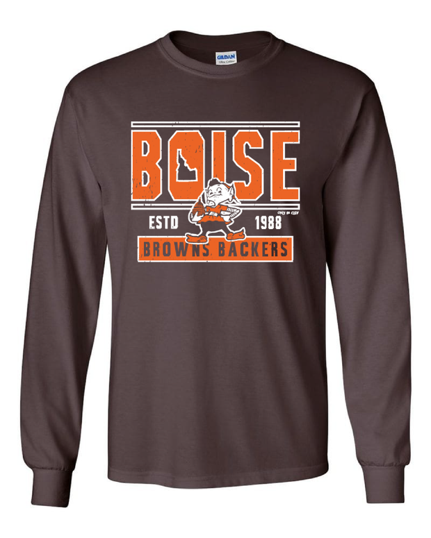 "Boise Browns Backers" Design on Brown - Only in Clev