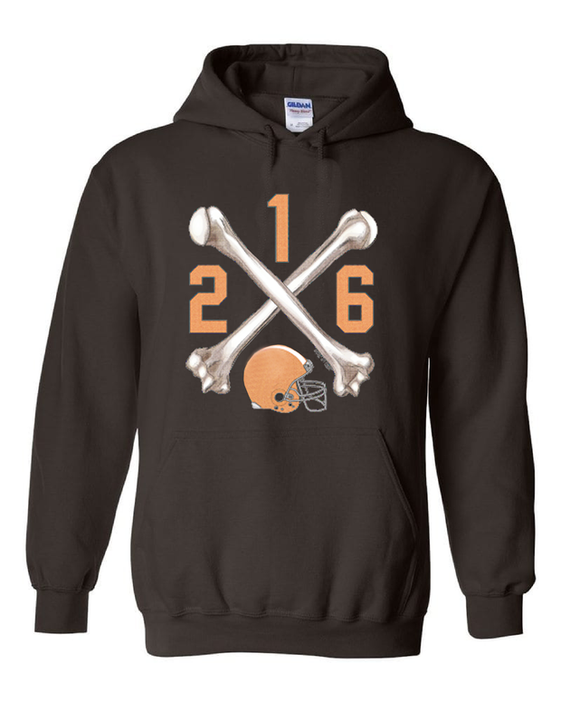 "Cleveland Bones 216" on Brown
