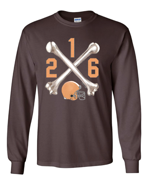 "Cleveland Bones 216" on Brown