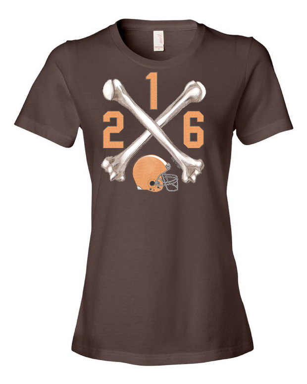 "Cleveland Bones 216" on Brown