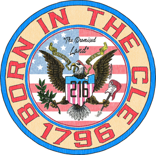 Born in the CLE on Navy - Only in Clev 
