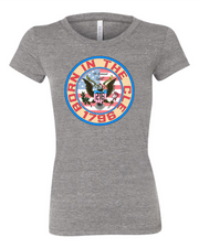 "Born in the Cle"" design on Gray