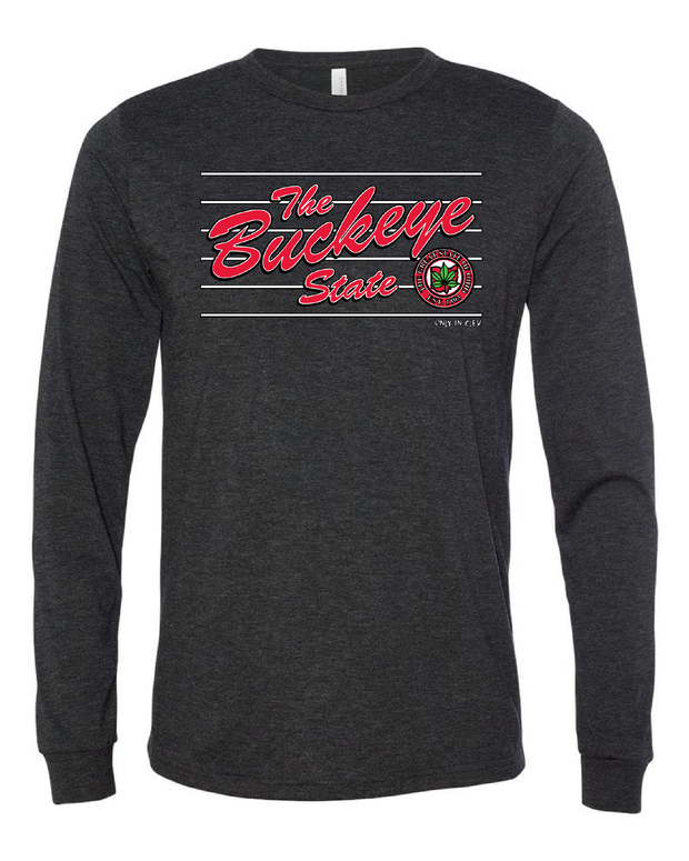 "The Script Buckeye State" Design on Black - Only in Clev