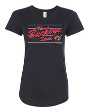 "The Script Buckeye State" Design on Black - Only in Clev