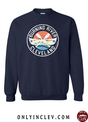 "Burning River 1969" on Blue - Only in Clev