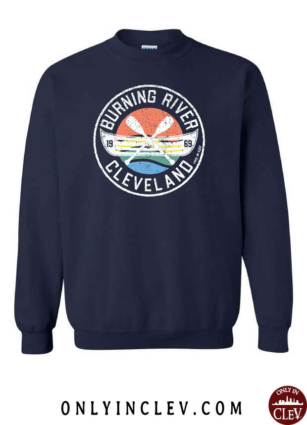 "Burning River 1969" on Blue - Only in Clev