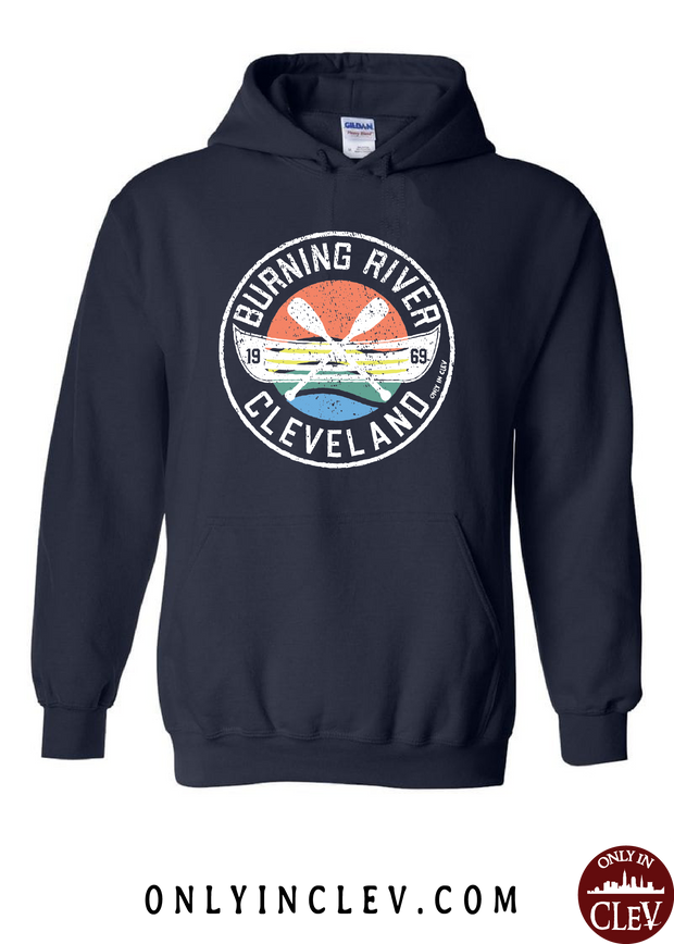 "Burning River 1969" on Blue - Only in Clev